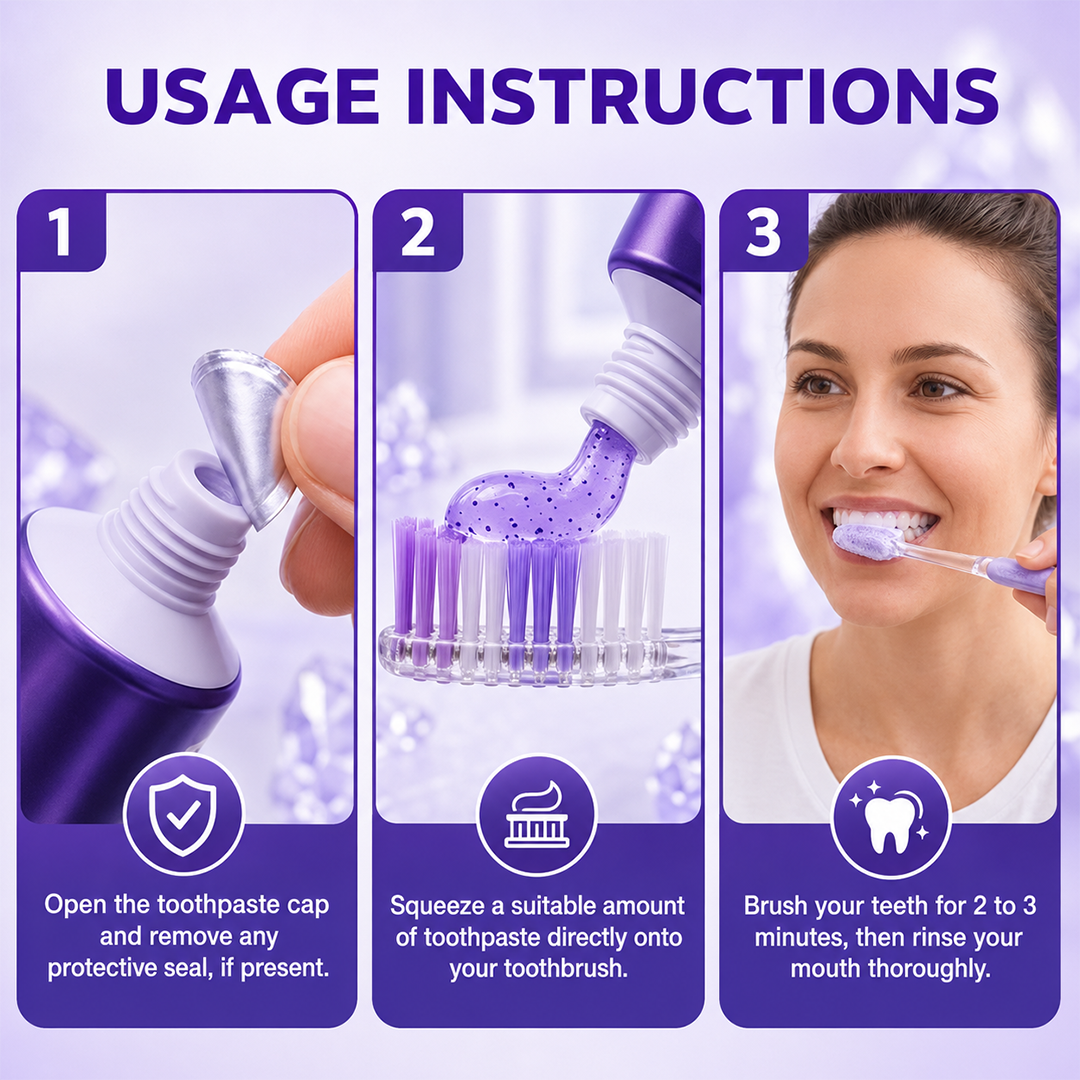 Cougex toothpaste usage instructions