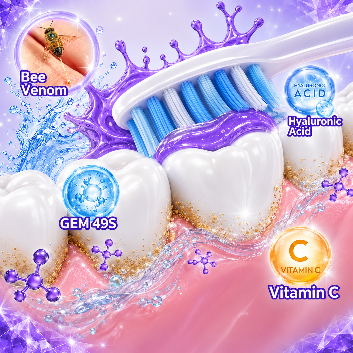 Cougex formula ingredients including bee venom hyaluronic acid and vitamin C