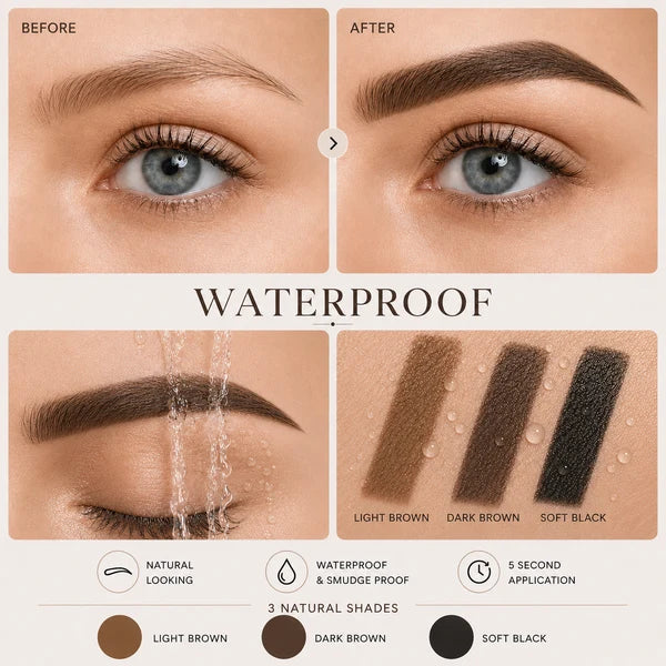 Instant Brow Stamp Kit - Brown brow stamp kit