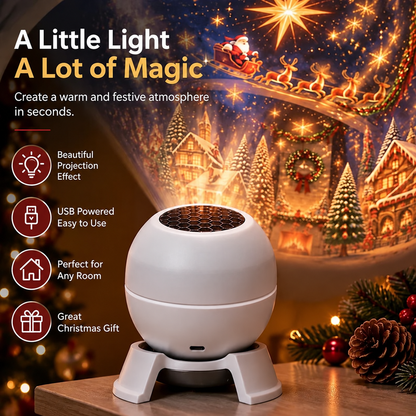 ⛄️Turn Any Room Into a Christmas Wonderland – Holiday Projection Night Light