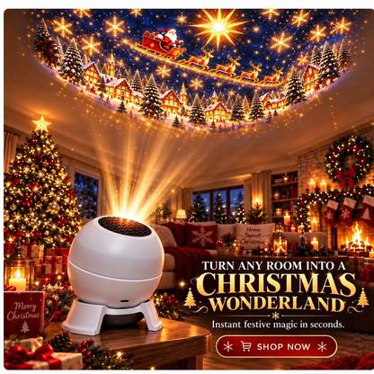 ⛄️Turn Any Room Into a Christmas Wonderland – Holiday Projection Night Light